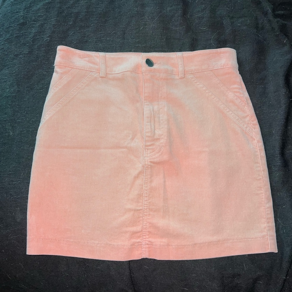 Pink mini skirt
